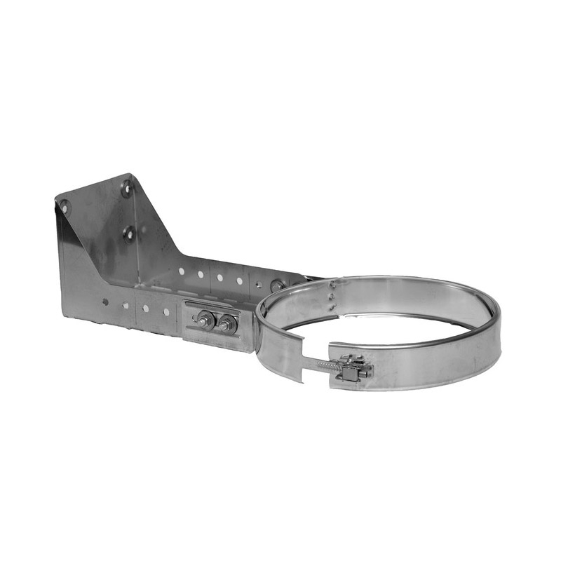 083-DN150 DW Wandbefestigungsklemmband mit Abstand 70-120 mm Dinak