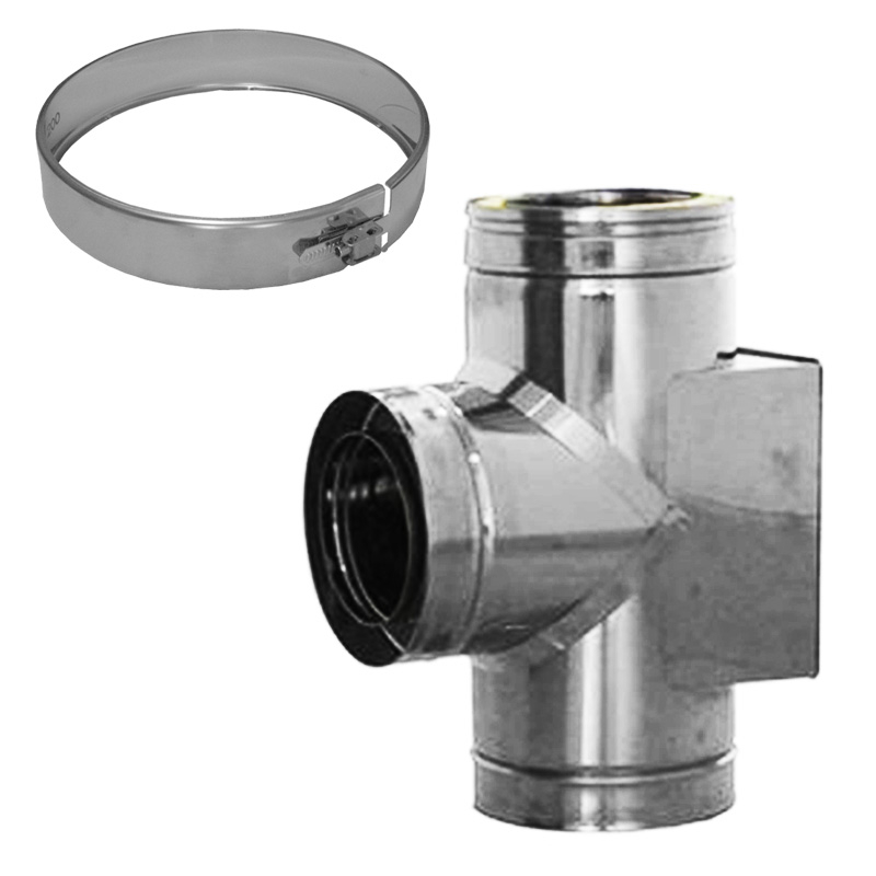 52C-DN200 DW T-St�ck 90- mit gegen�berliegender Reinigung Dinak
