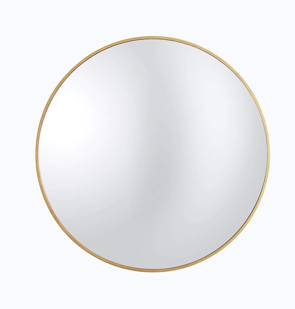 bhp Konvexspiegel Jonna MDF Rahmen- gold lackiert- rund 45cm