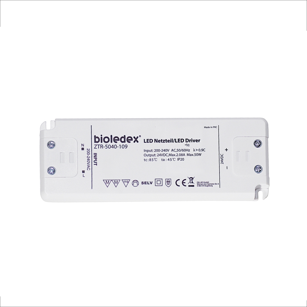 Bioledex 50W 24V DC LED Netzteil- 230VAC Wechselspannung zu 24V DC Gleichspannung unter Indoor > Nach Marke