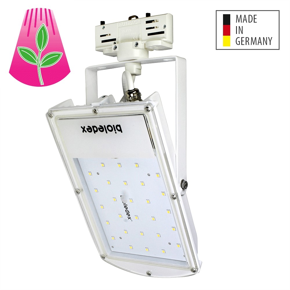 Bioledex GoLeaf A1T 3-Phasen LED Pflanzenlampe Schienenleuchte 25W S3 - Grow Pflanzenleuchte