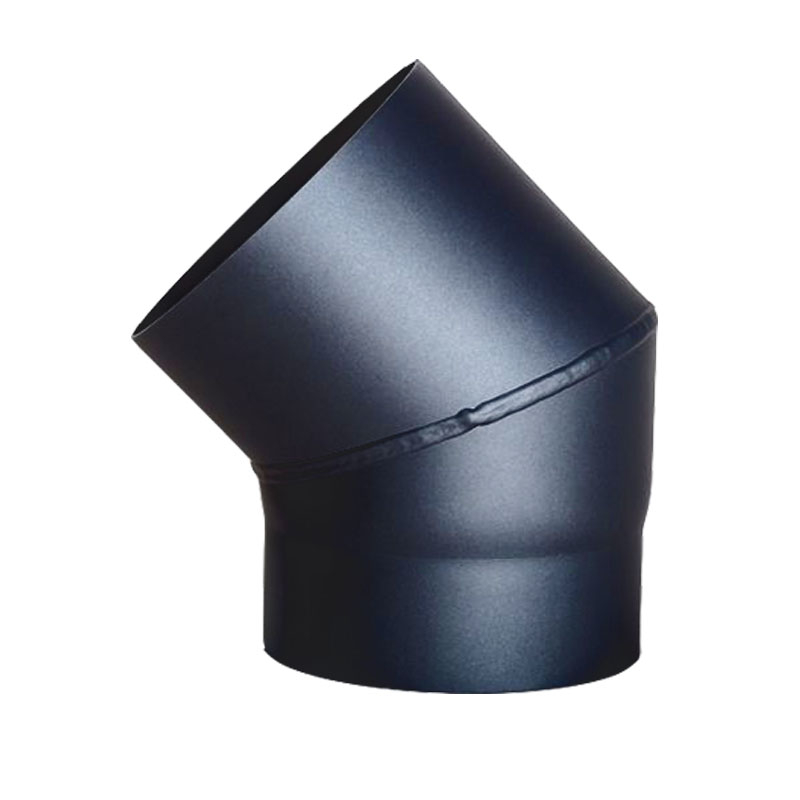 Bogen 45-ohne T�r DN 150mm schwarz -310