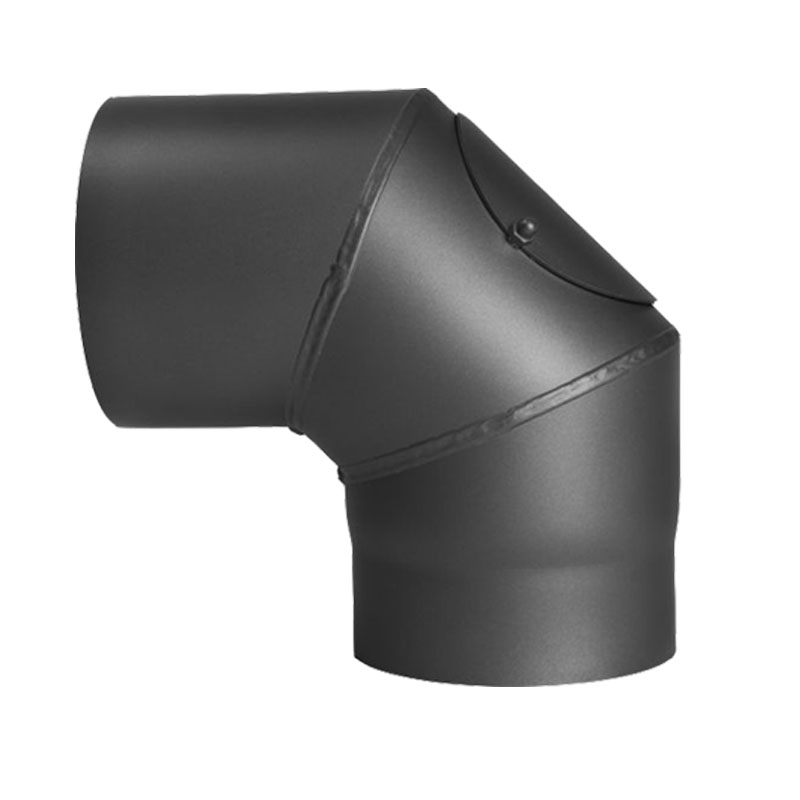 Bogen 90-mit T�r DN 180mm gussgrau -288