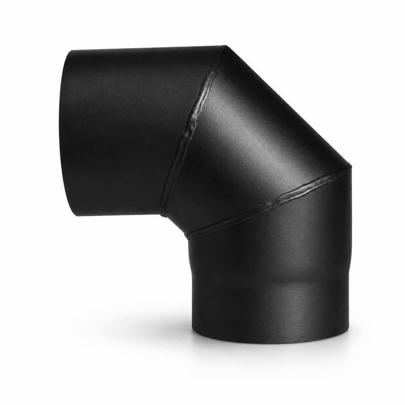 Bogen 90-ohne T�r DN 120mm schwarz -310