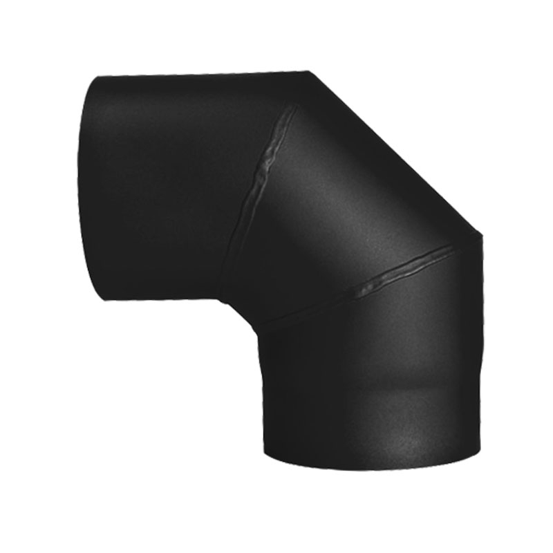 Bogen 90-ohne T�r DN 180mm schwarz -310
