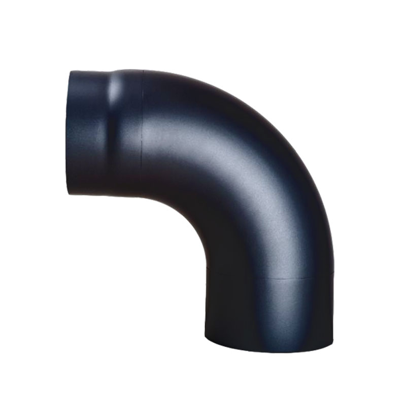Bogen 90-ohne T�r glatt DN 150mm schwarz -310