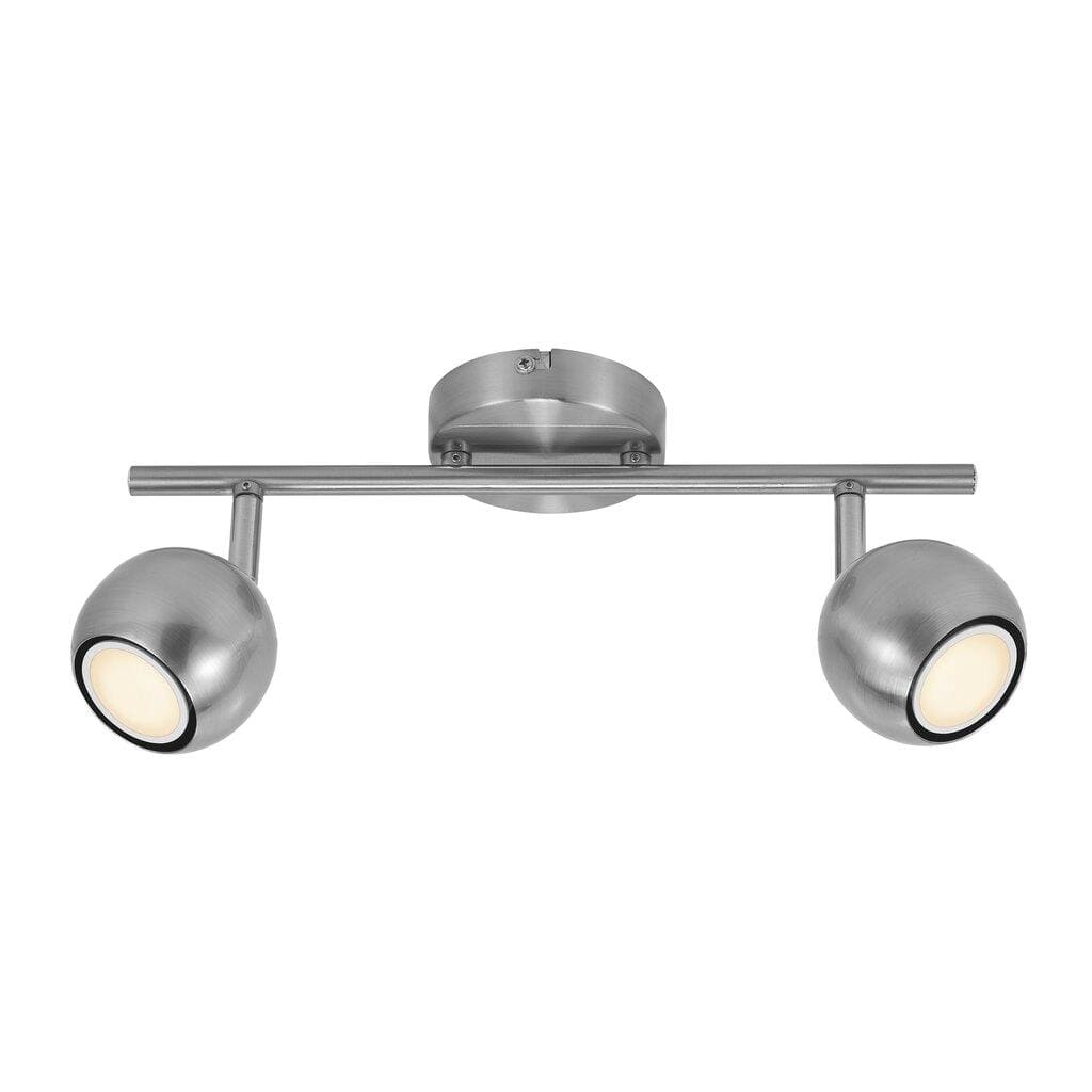 Deckenstrahler gebrsteter Stahl Nordlux Chicago 2-flg GU10 LED a 345lm