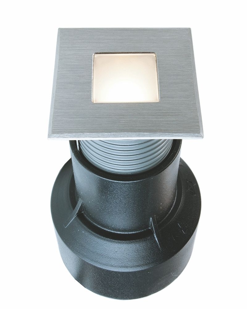 Deko Light Basic Square I WW Bodeneinbaustrahler Aussen LED silber IP67 14lm 3000K -80 Ra 120- Modern