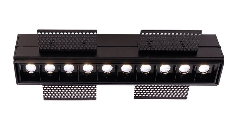 Deko Light Ceti 10 Hide Einbaustrahler LED schwarz- schwarz 1545lm 2900K -90 Ra 45- Modern