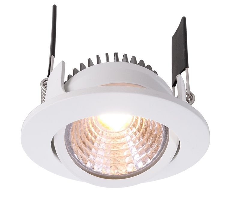 Deko Light COB 68 350mA 2700K rund flach Einbaustrahler LED weiss 490lm 2700K -90 Ra 45- Modern