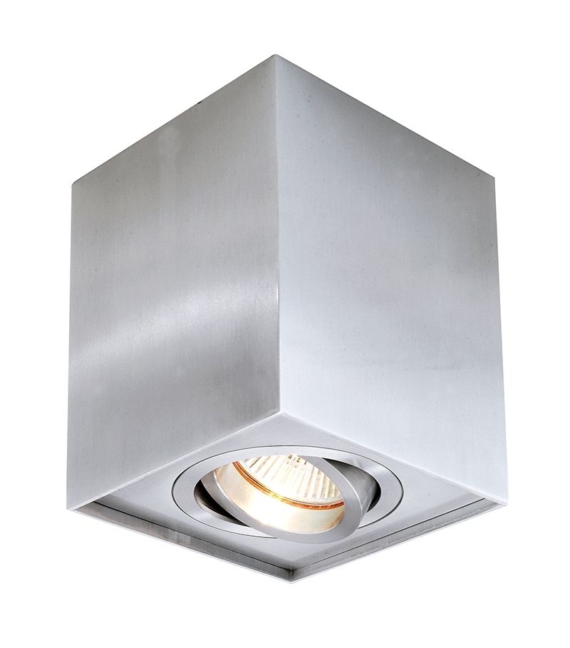 Deko Light Dato Aufbauleuchte silber 1 flg- GU10 Modern