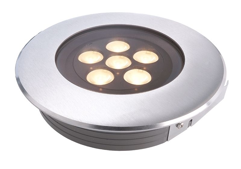 Deko Light Flat I WW Bodeneinbaustrahler Aussen LED silber IP67 860lm 3000K -80 Ra 20- Modern