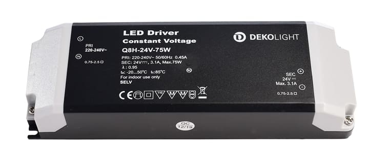 Deko Light LED Netzgert BASIC- CV- Q8H-24-75W IP20 184x61x32mm unter Indoor
