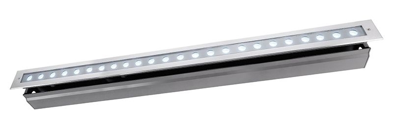 Deko Light Line VI CW Bodeneinbaustrahler Aussen LED silber IP67 2600lm 6000K -80 Ra 20- Modern