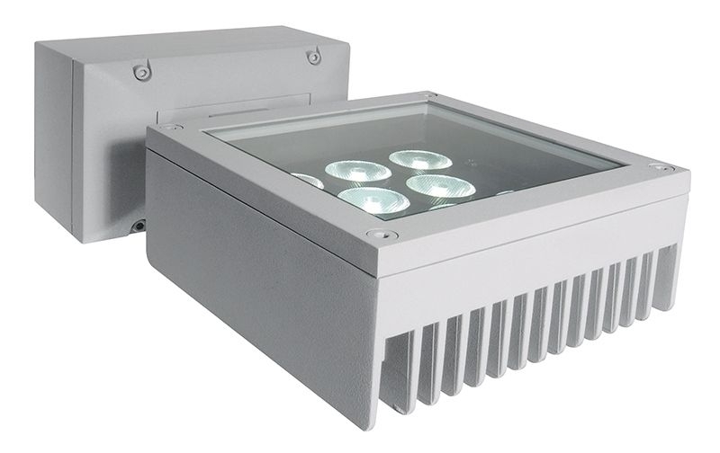 Deko Light Marea Aussenstrahler LED silber-matt IP65 984lm 6000K 66 Ra 30- Modern