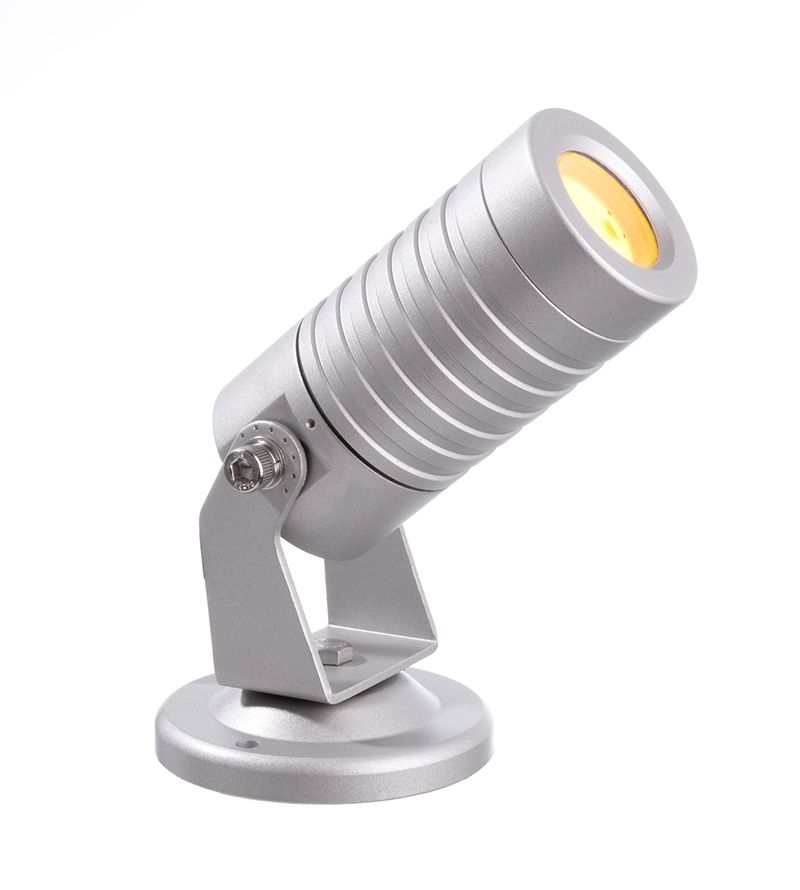 Deko Light Mini I Amber Aussenstrahler LED silber IP65 57lm 1750K 30- Modern