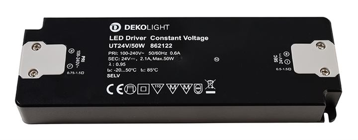 Deko Light Netzgert FLAT UT24V 50W schwarz unter Indoor
