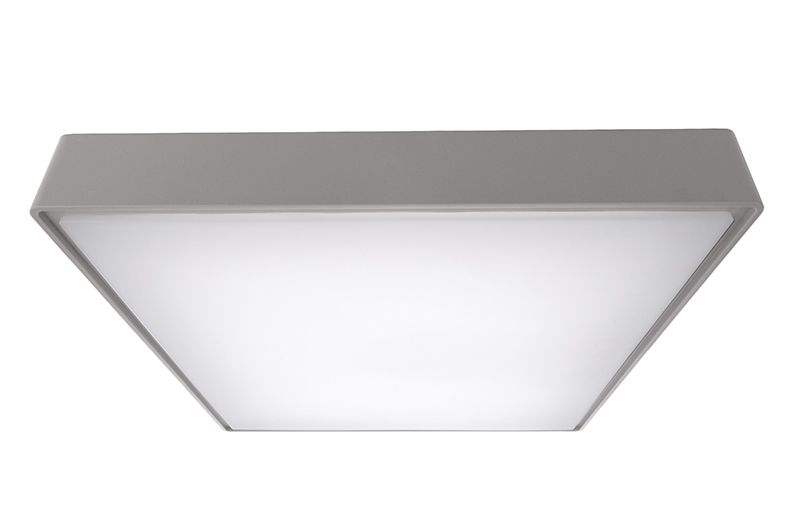 Deko Light Quadrata III Wand u- Deckenleuchte LED grau- weiss IP65 1380lm 4000K -80 Ra 115- Modern