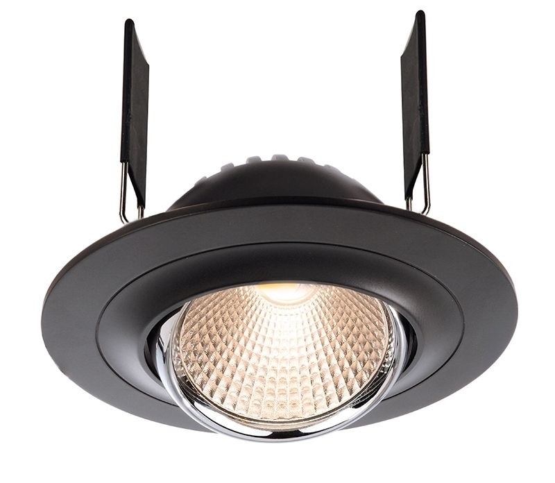 Deko Light Saturn Einbaustrahler LED schwarz 700lm 2700K -80 Ra 30- Modern unter Einbauleuchten > Wohnzimmerbeleuchtung > Nach Raum