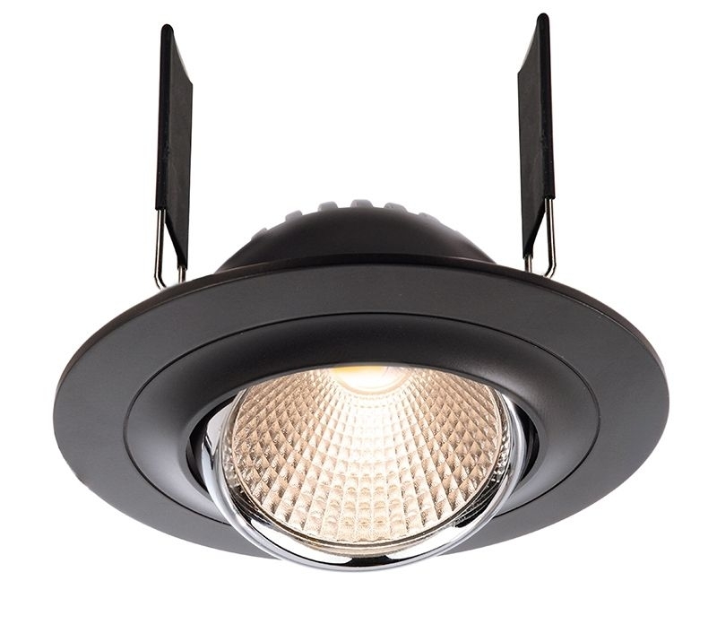 Deko Light Saturn Einbaustrahler LED schwarz 700lm 2700K -80 Ra 30- Modern