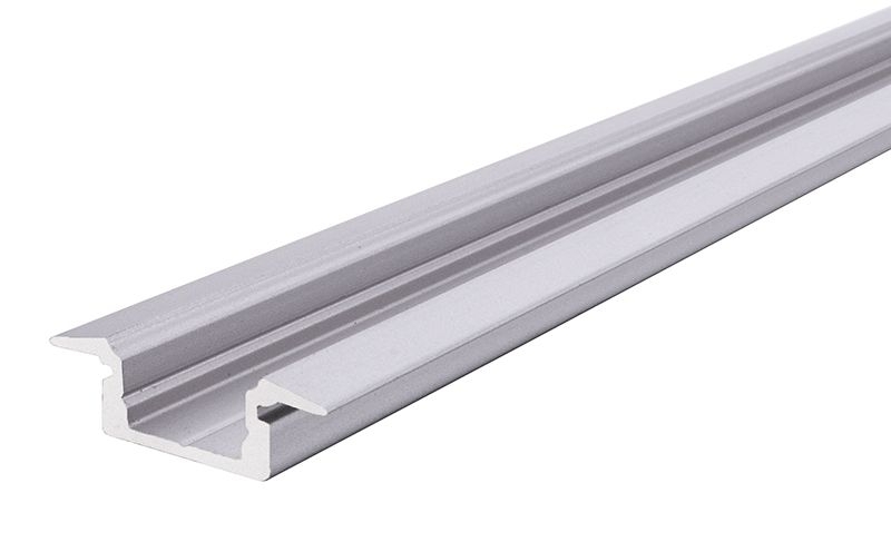 Deko Light T-Profil flach ET-01-10 Alu Einbauprofil silber-matt Modern unter LED Profile