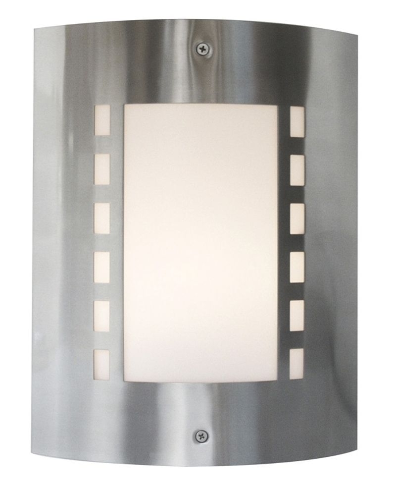 Deko Light Wall I Wandleuchte aussen silber- weiss IP44 1 flg- E27 Modern