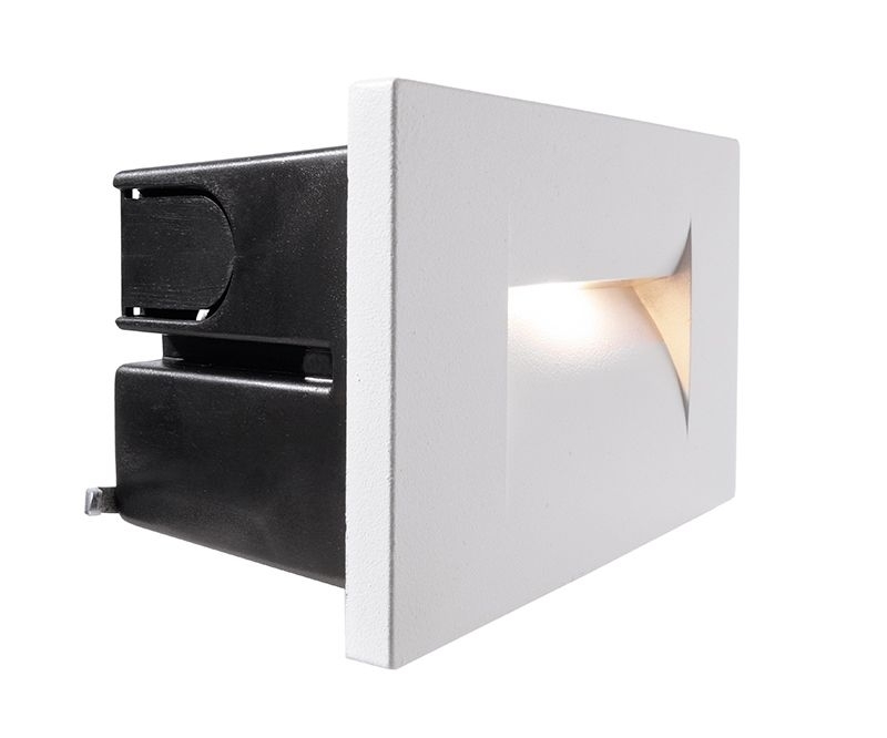 Deko Light Yvette I W Wandeinbauleuchte aussen LED weiss IP65 75lm 3000K -80 Ra 22- Modern