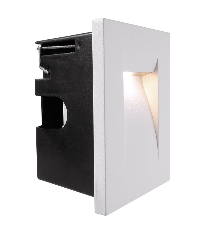 Deko Light Yvette II W Wandeinbauleuchte aussen LED weiss IP65 99lm 3000K -80 Ra 54- Modern