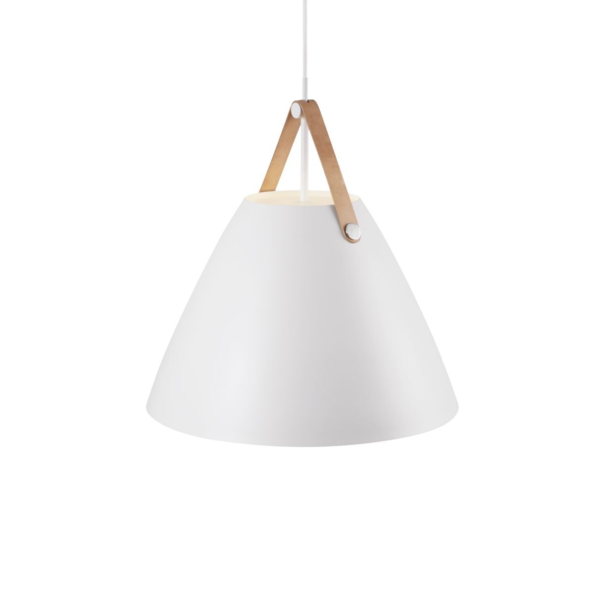 design for the people Strap 48 Pendelleuchte 48cm E27- weiss