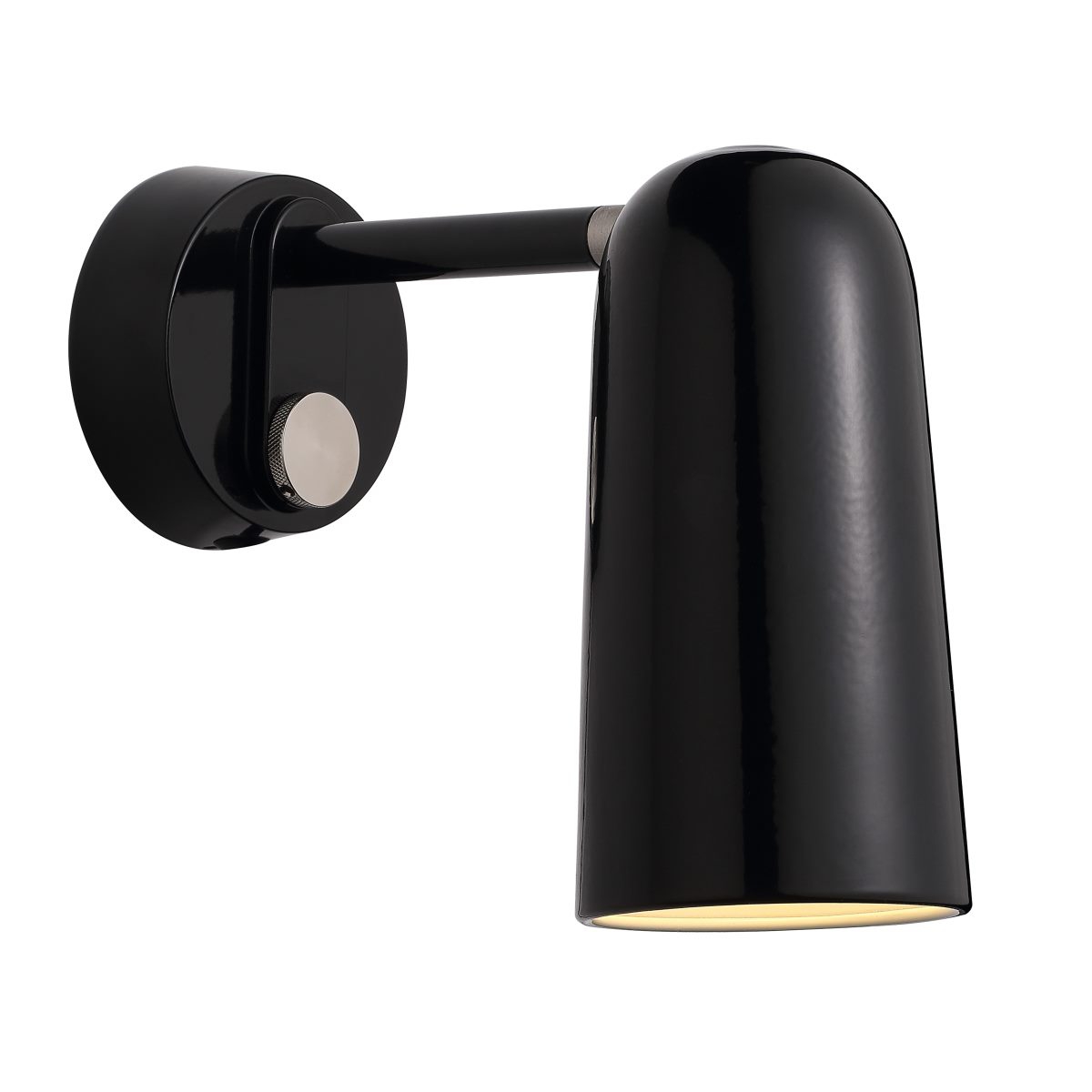 design for the people Tippy Wandleuchte E27 schwarz Dimmer inkl-