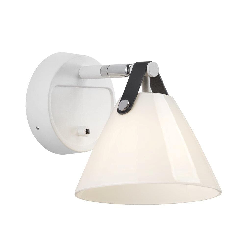 dftp Strap 15 Wandlampe G9 opal weiss