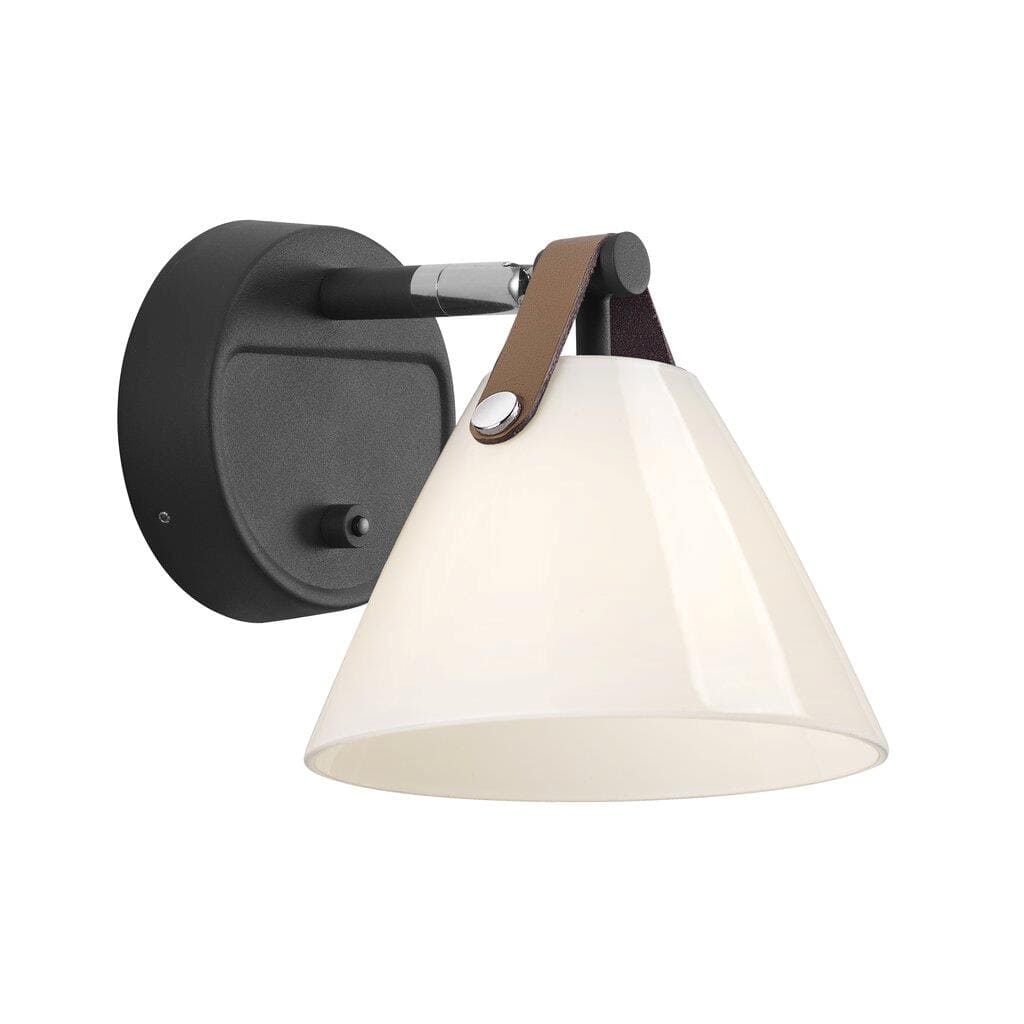 dftp Strap 15 Wandlampe G9 schwarz opal weiss