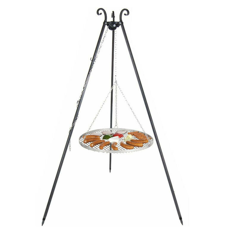Dreibein 1-80m Schwenkgrill 50 60 70cm Edelstahl Outdoor Grillartikel Grill Viking