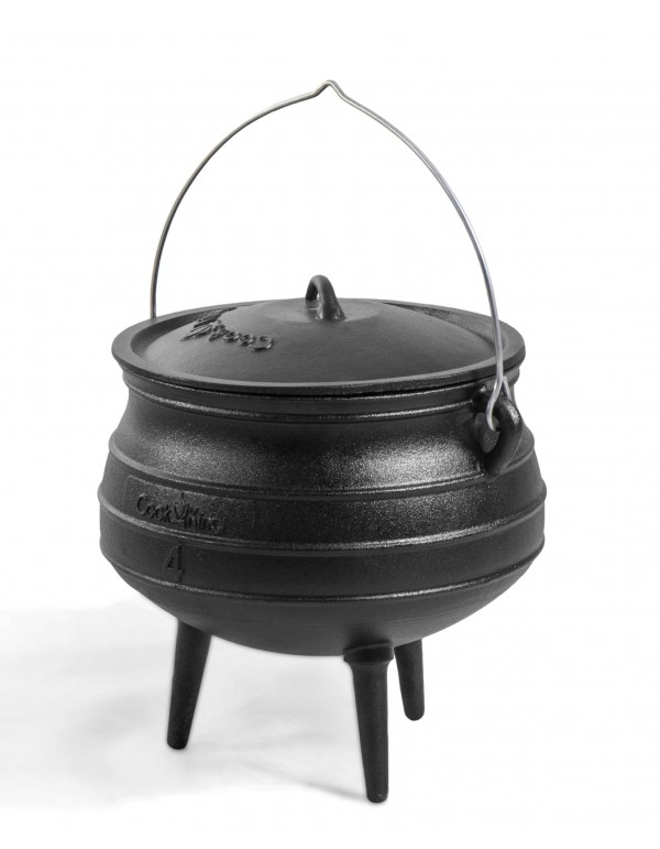 Dutch Oven Gusstopf Kessel mit Deckel verschiedene Gr�ssen Afrikanischer Kochtopf Lagerfeuer