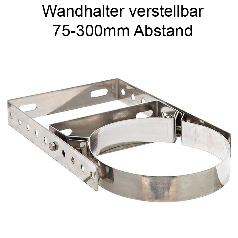 DW Complete Wandhalter verstellbar 75-300mm f�r DN 180mm