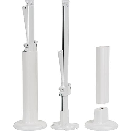 ECA EC6 2er Set Standkonsole weiss fr Fertigfussboden 420mm inkl- Abdeckungen