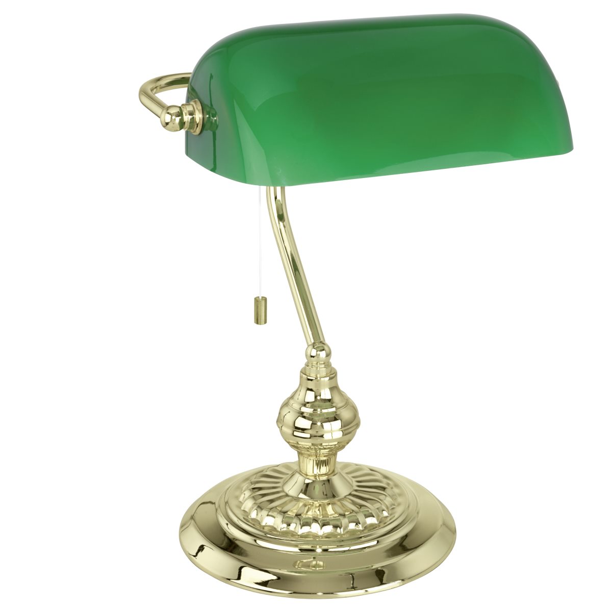 EGLO BANKER Schreibtischleuchte Banker Lampe E27 messing- grn