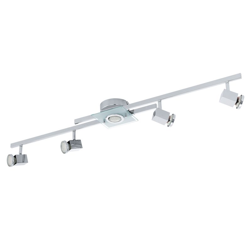 EGLO CERBERO LED Deckenspot- eckig- 5-flg- GU10 chrom