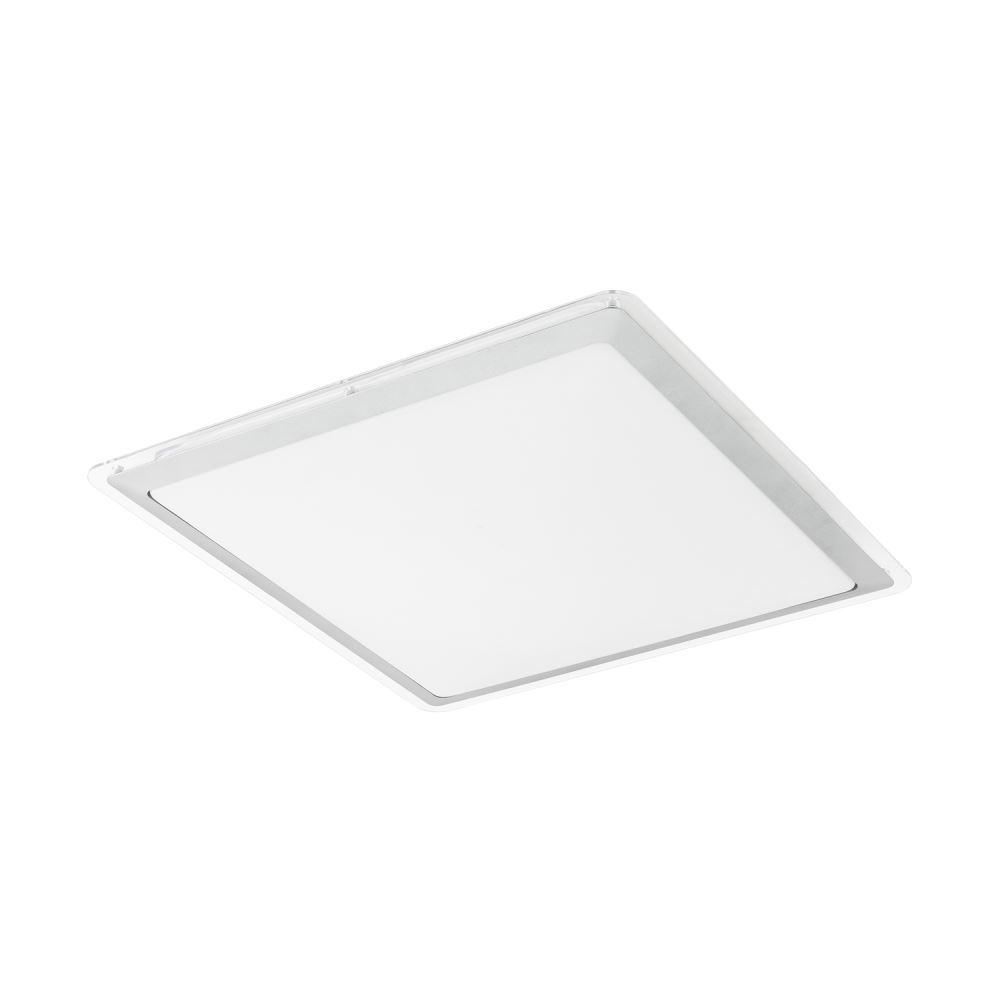 EGLO COMPETA 1 LED Deckenleuchte 430x430- 1-flg- weiss- silber- klar