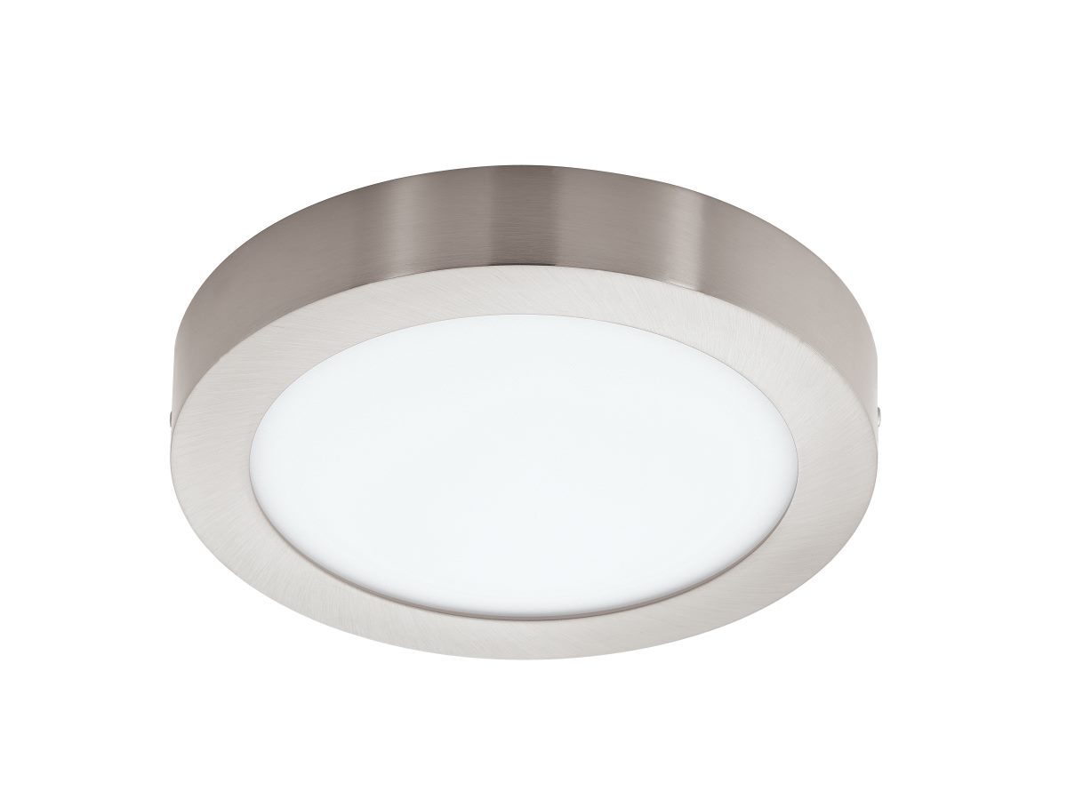 EGLO Connect FUEVA-C LED RGB Aufbaulampe 300mm rund nickel-matt App Steuerbar