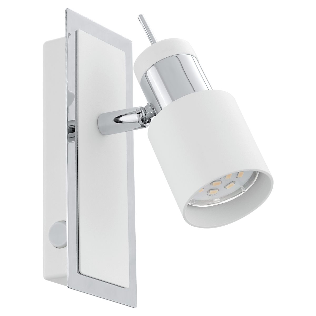 EGLO DAVIDA LED Wandspot 1er GU10 chrom- weiss unter Strahler / Spots > Esszimmerbeleuchtung > Nach Raum