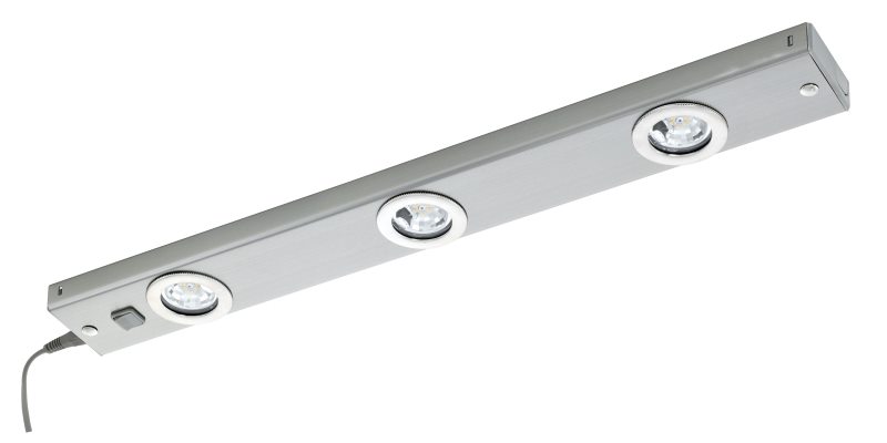 EGLO KOB LED Unterbauleuchte- Kche- 3-flg- nickel-matt