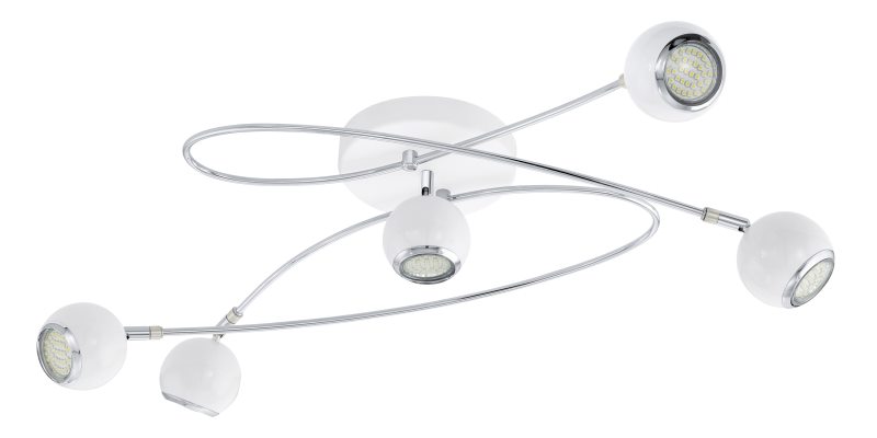 EGLO LOCANDA LED Deckenleuchte GU10 weiss- chrom