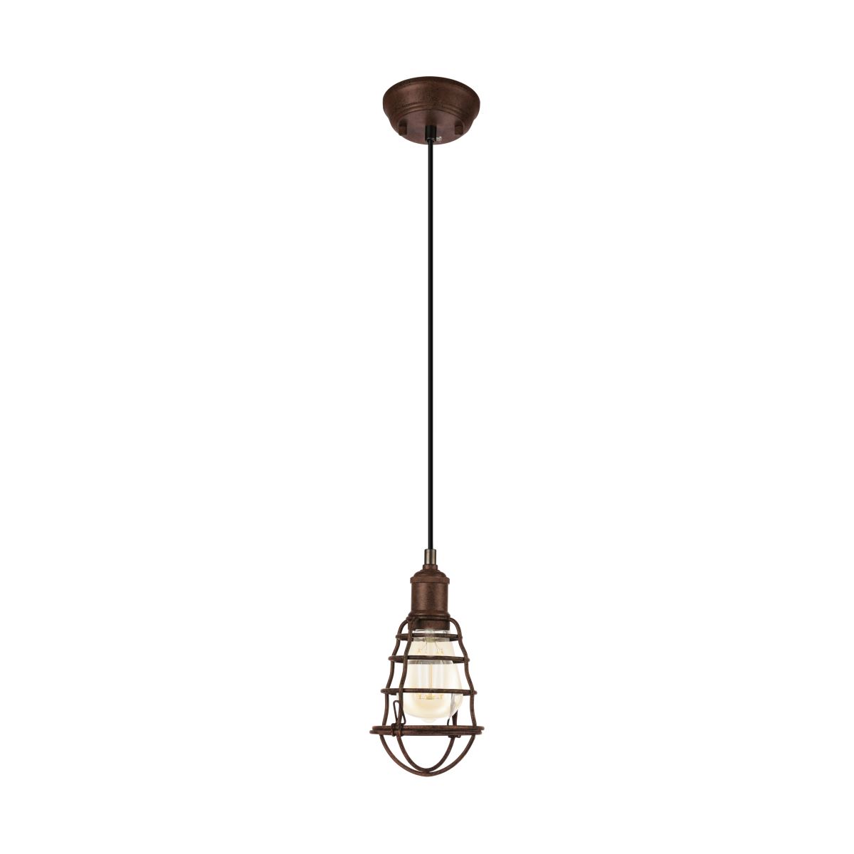 EGLO PORT SETON Vintage Pendelleuchte E27 antik-braun