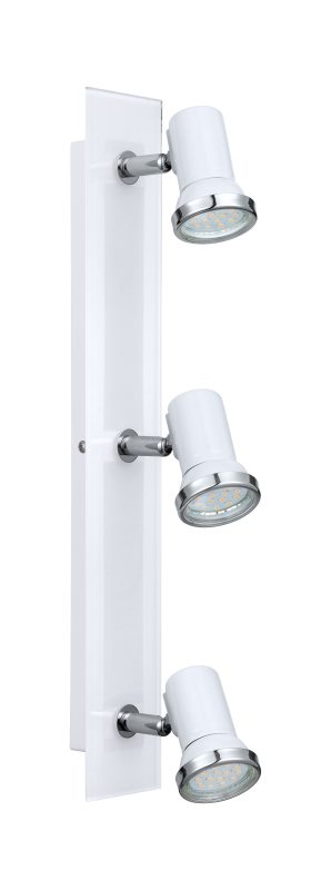 EGLO TAMARA 1 LED Wand und Deckenspot 3er GU10 weiss- chrom unter Strahler / Spots > Badezimmerbeleuchtung > Nach Raum