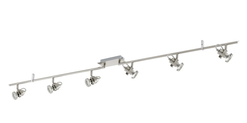 EGLO TUKON 3 LED Spotbalken- 6-flg- GU10 nickel-matt unter Strahler / Spots > Esszimmerbeleuchtung > Nach Raum