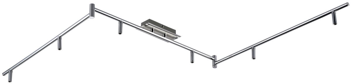 ESTO VARiO Home LED Leuchtenarmatur 6-flg- chrom- Metall gebrstet