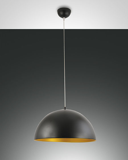 Fabas Luce Dingle Pendelleuchte schwarz- E27