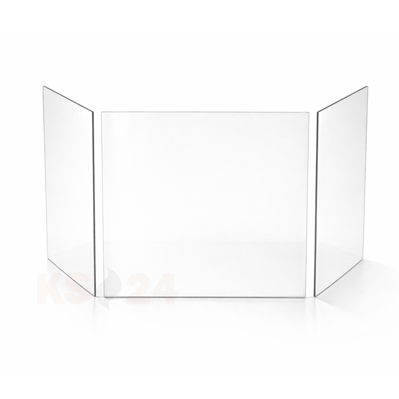 Glasscheibe komplett passend f�r Kaminofen Topas Elba Esagon von Eurotherm