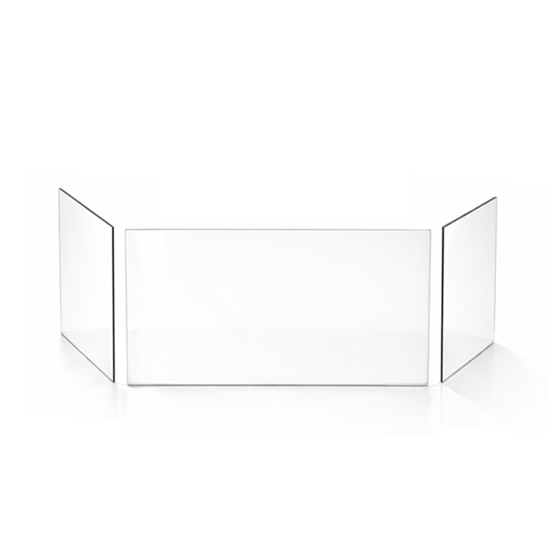 Glasscheibe passend f�r Kaminofen Orlando ck3780 von Fireplace 3teilig